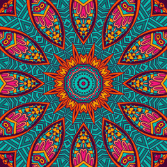 Abstract Tribal  ethnic seamless pattern 
