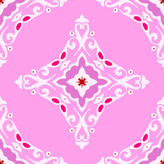 pink Seamless abstract tiled pattern background