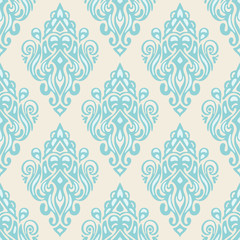 Luxury Damask flower seamless pattern 