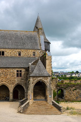 Fototapeta premium Courtyard Château de Vitré, Vitre, France