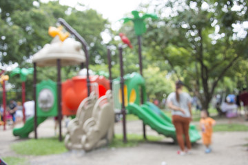 Fototapeta na wymiar playground blur