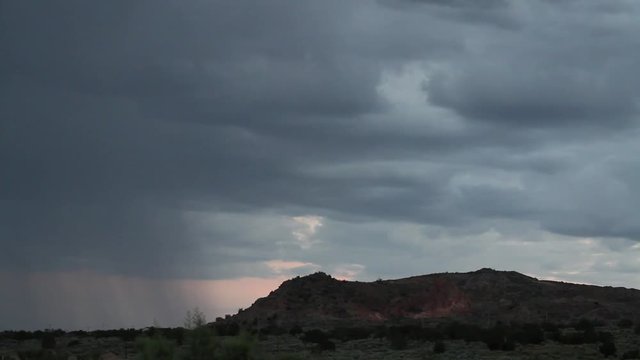 Gallup New Mexico - Desert Rain Storm Timelapse