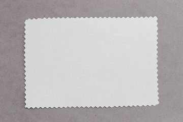 Fototapeta premium vintage of cardboard on brown background and copy specs.