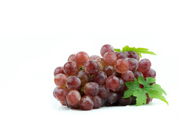 red grape isolated on white background