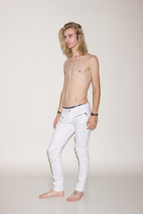 young man model snapshot polaroid posing