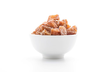 dried plum on white
