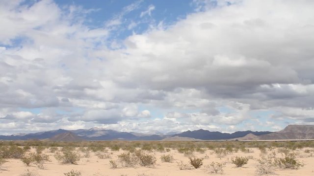 Desert – Landscape with Clouds and Dust Devil 1