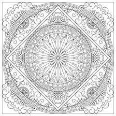 mandala into the square