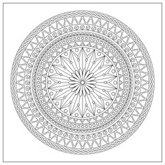 mandala in oriental motifs