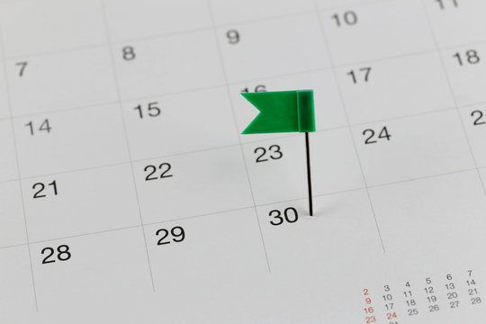 Green Pins to Wildcats on the calendar beside the number end of