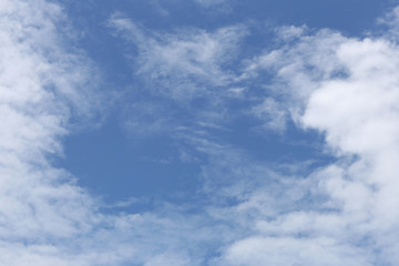 Cloud on blue sky in the daytime of Bright weather.