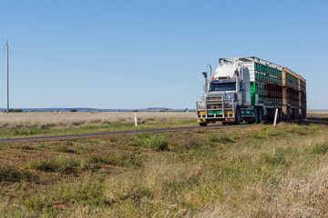 Road train in outback Australia