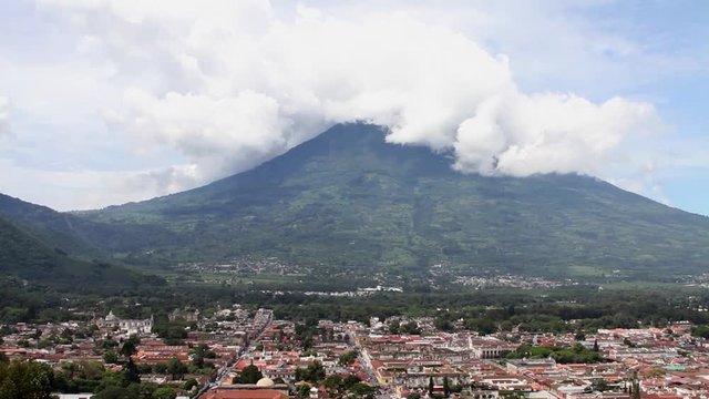 Antigua Guatemala 41 - Agua Volcan and City Landscape