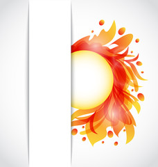 Colorful floral transparent background