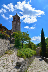 Fototapeta na wymiar Greccio (Rieti, Italy) - A medieval town in Lazio region, famous for the catholic sanctuary of Saint Francis