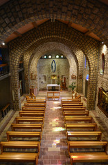 Obraz premium Greccio (Rieti, Italy) - A medieval town in Lazio region, famous for the catholic sanctuary of Saint Francis