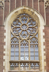 Fototapeta na wymiar Gothic church window closeup