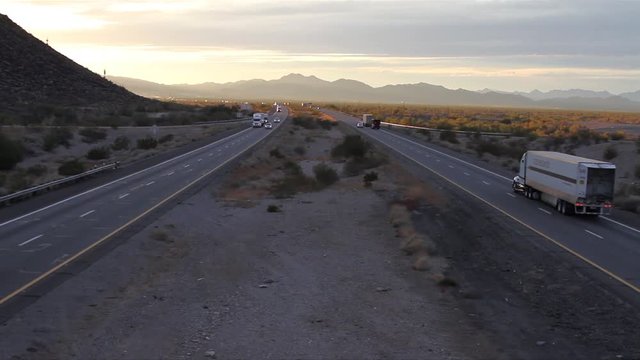 Desert – Highway 3 Sunset / Dusk