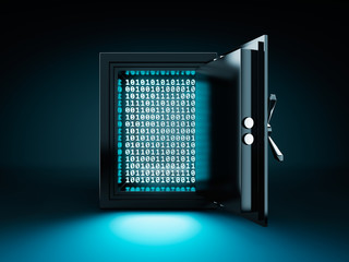 Data kept inside the safe box