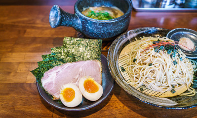 Japanese ramen noodle on table