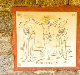 D&eacute;cima estaci&oacute;n la Crucifixi&oacute;n