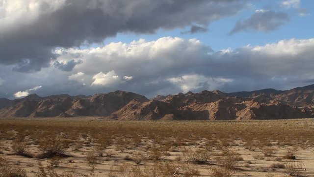 Desert - Landscape with Clouds 6 - Timelapse