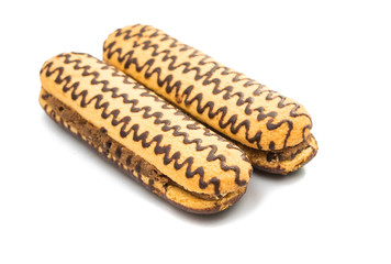 biscuit cake sandwich isolated