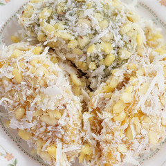 thai dessert of glutinous rice flour