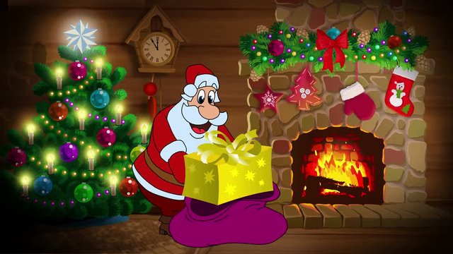Santa Claus and New Year gifts