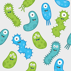 Set of colorful germs in a repeat pattern
