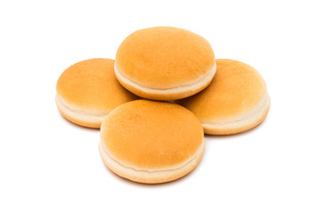 Hamburger buns isolated