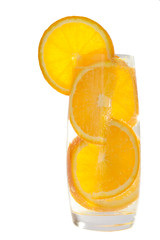 drink with orange isolated