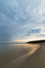 Beach Shore at Sunset