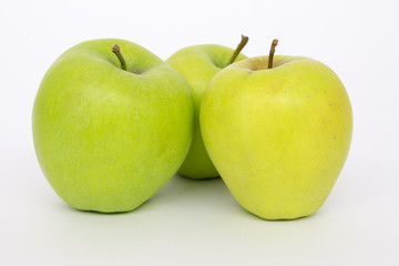 three green apples