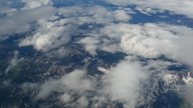 Kamchatka peninsula aerial medium shot 4K UHD