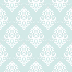 Damask seamless pattern background.