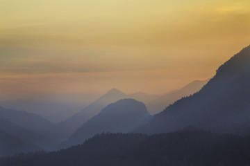 Landscape near Garmisch-Partenkirchen. Bavaria. Germany