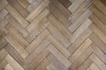 light old oak flooring, wooden floor, old wooden parquet - 118673242