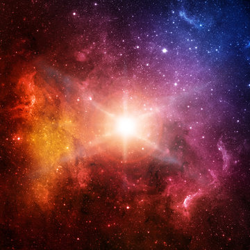 Fototapeta Star and Galaxy - Elements of this Image Furnished by NASA