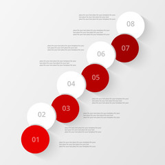 Vector business template for presentation.