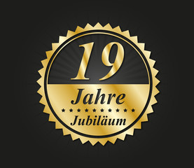 19 jahre jubiäum luxus design 