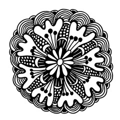 hand drawn doodle flower