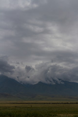 Fototapeta premium thunderstorm in the mountains
