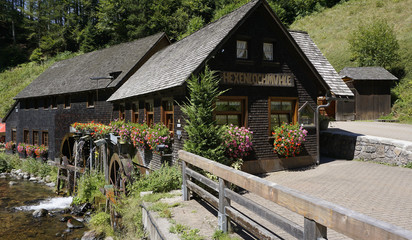 Fototapeta na wymiar Die Hexenlochmühle im Schwarzwald