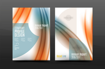 A4 size annual report business flyer cover