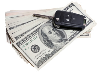 the car keys are on the money
