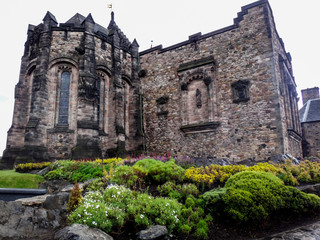 Fototapeta na wymiar St Margaret's Chapel at Edinburgh Castle