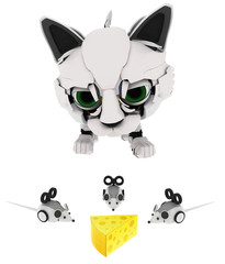 Robotic Kitten, Cheese Mice