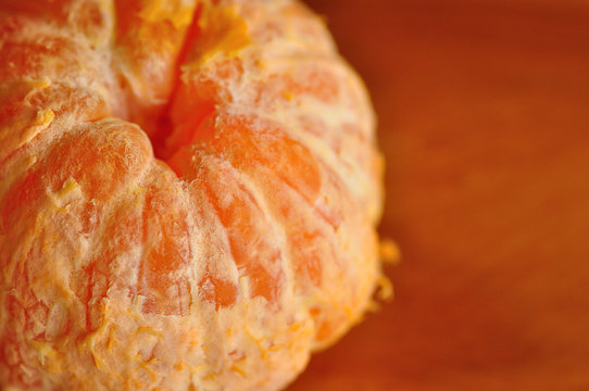 A peeled orange