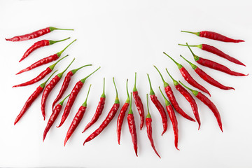 Hot chili pepper in the form of necklaces